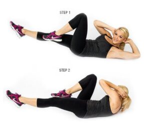 bicycle crunches